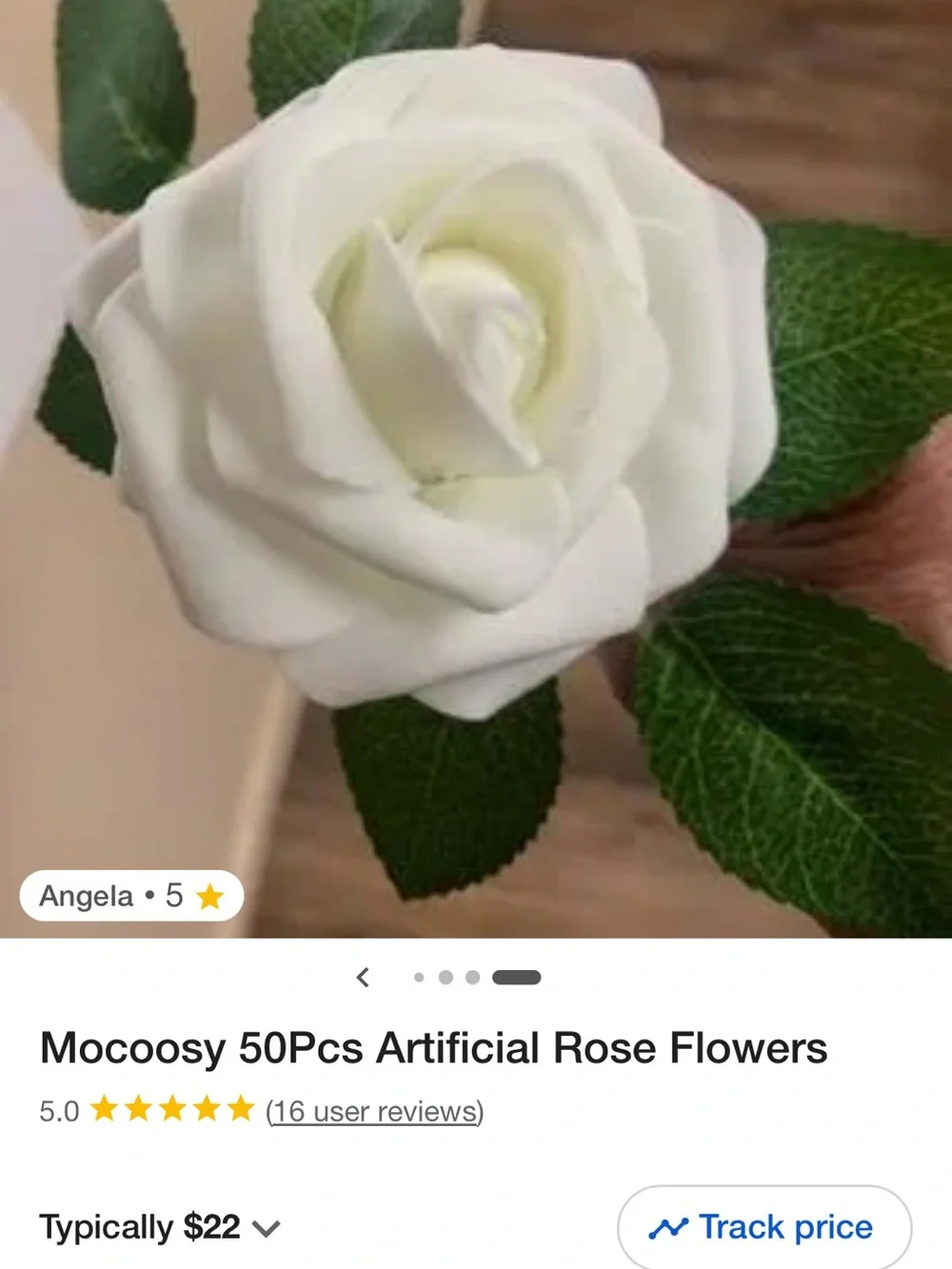 Artificial White Roses 100 count
